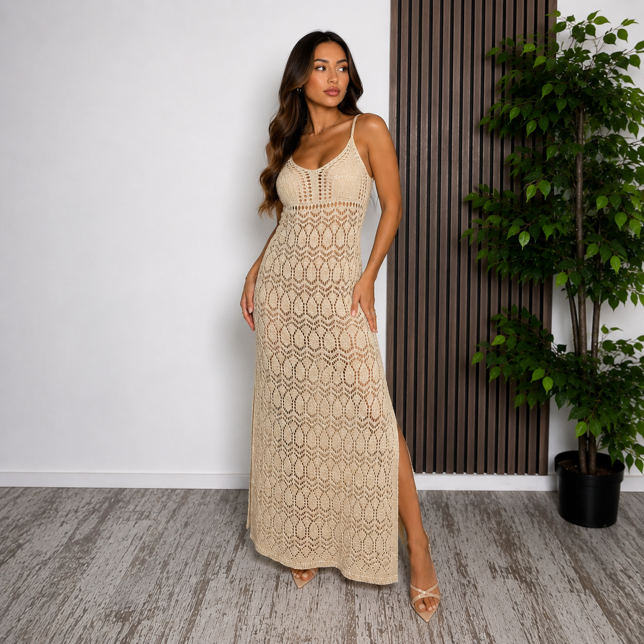 Valeria - Vestido Gold