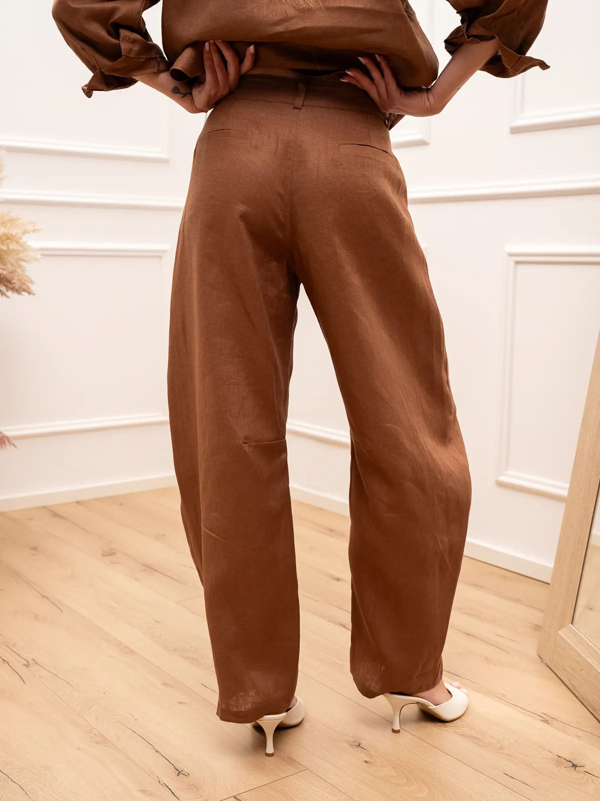 Vega - Pantalones Dreamer de lino desgastado